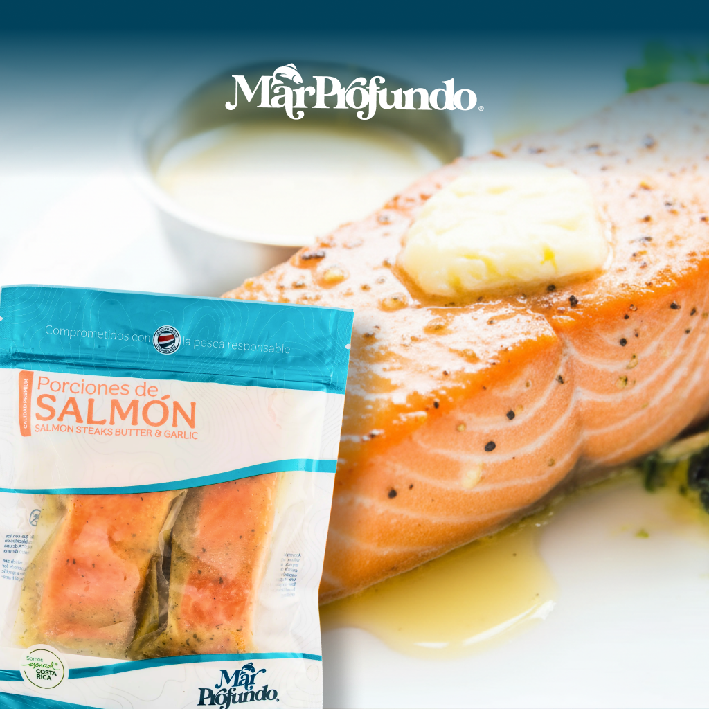 SALMÓN PORCIONES AJO-MANTEQUILLA