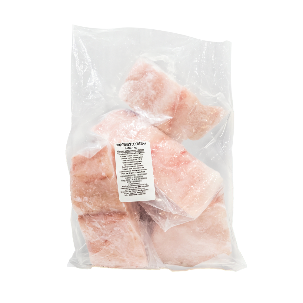 Empaque de porciones de corvina reina Mar Profundo, 1 kg